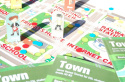 Town - wersja pdf, gra edukacyjna, angielski, gra językowa, pomoce dydaktyczne